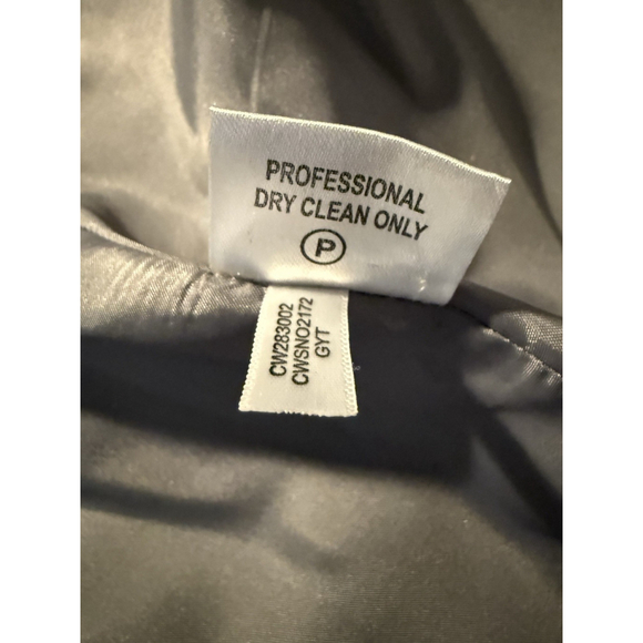 Calvin Klein Women's Gray Tweed Wool Blend Double Breasted Lined Pea Coat Size 4 - Picture 12 of 12